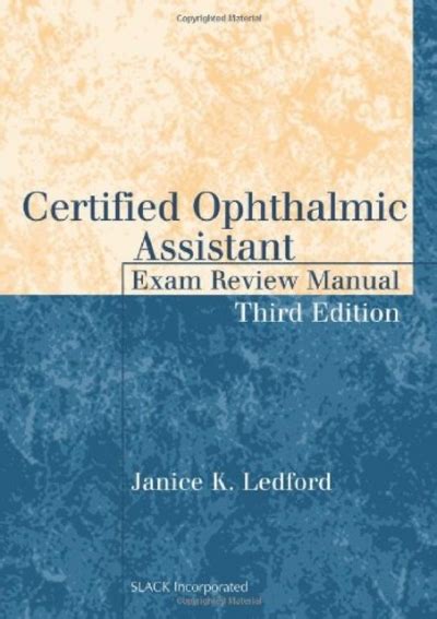 Download Certified Ophthalmic Assistant Exam Review Manual PDF Epub